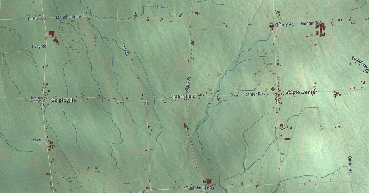 Map of Scipio, New York