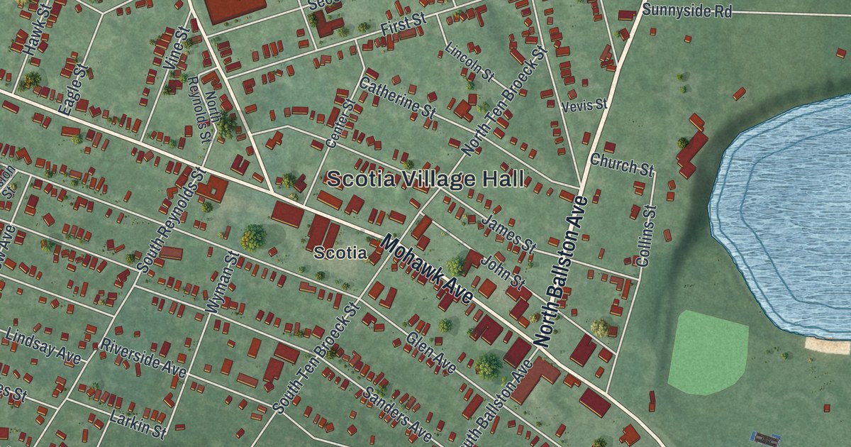 Map of Scotia, New York
