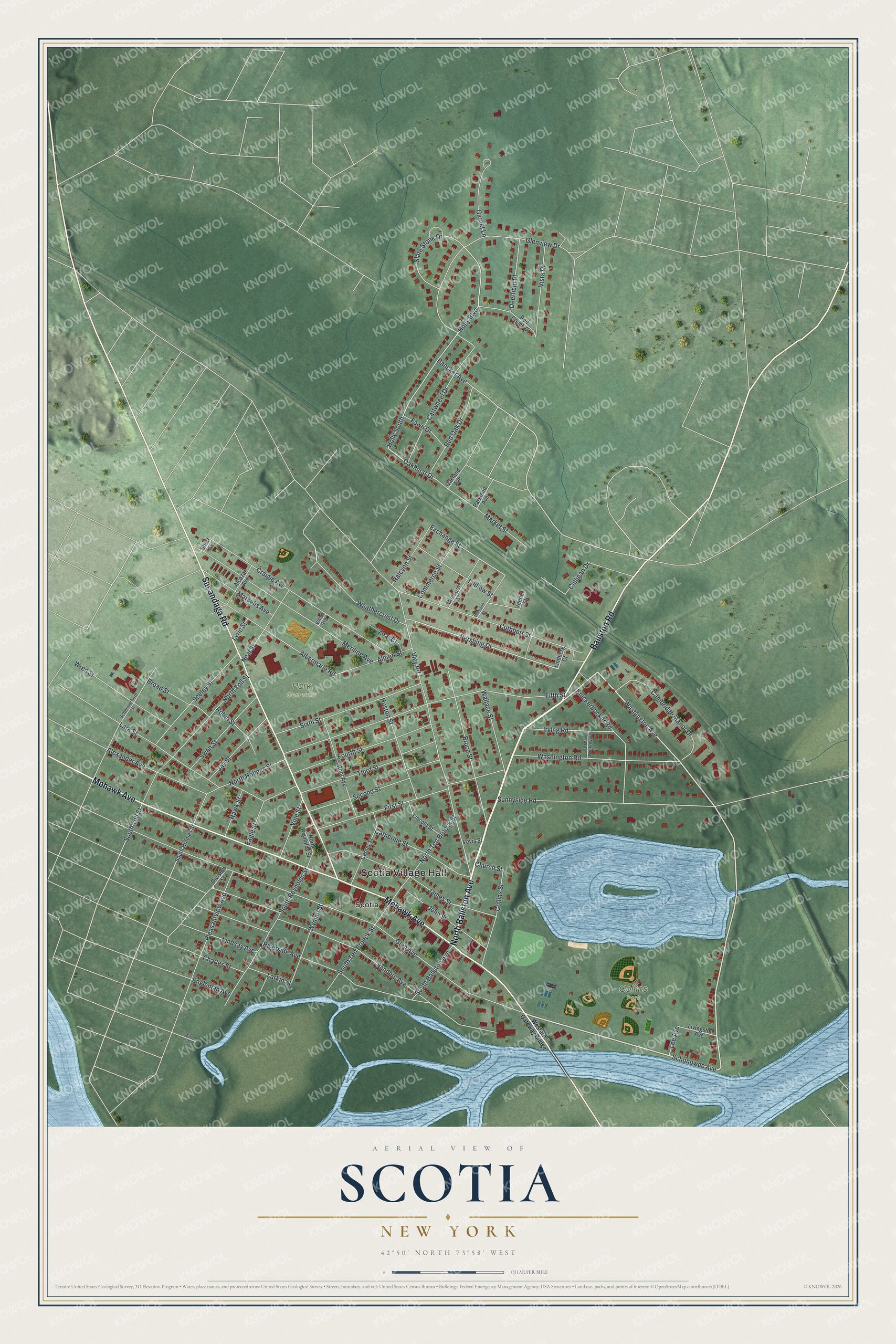 Watermarked full-map preview of Scotia, New York