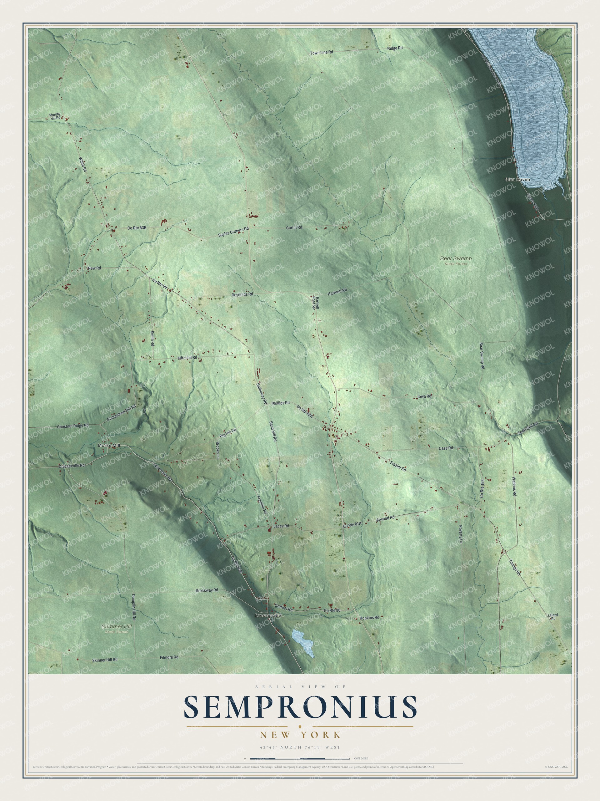Watermarked full-map preview of Sempronius, New York