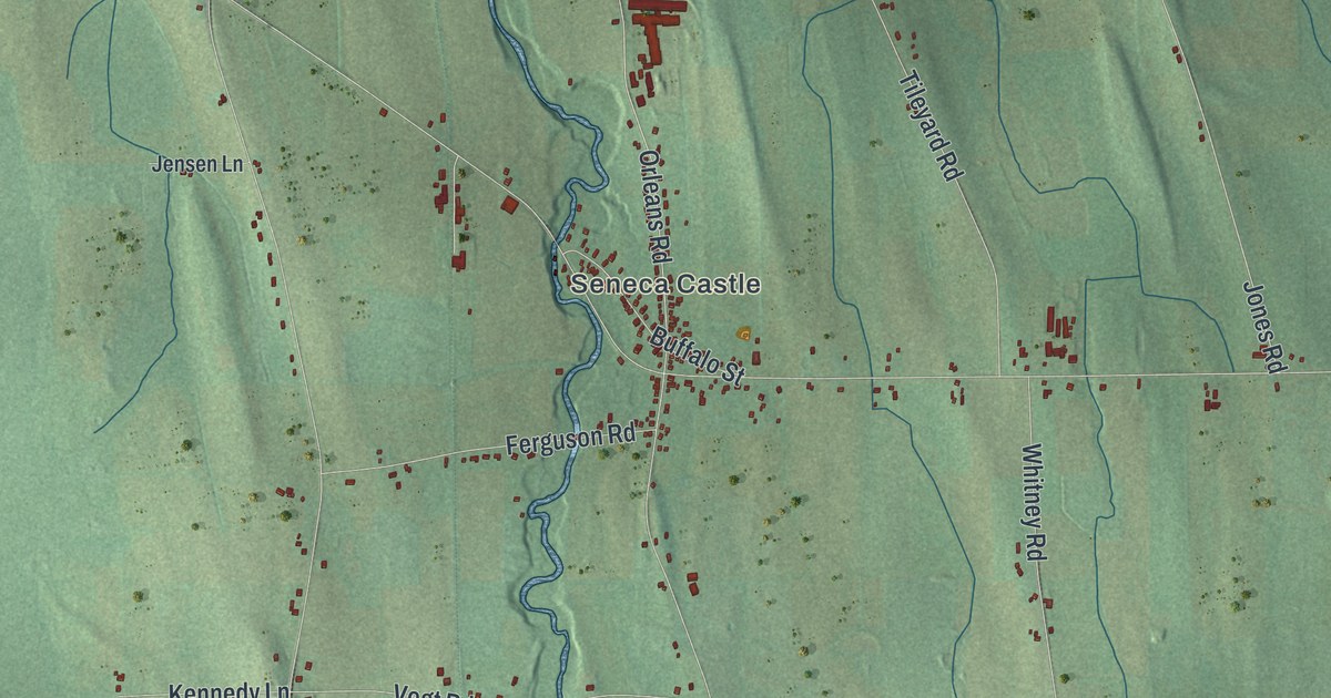 Map of Seneca, New York