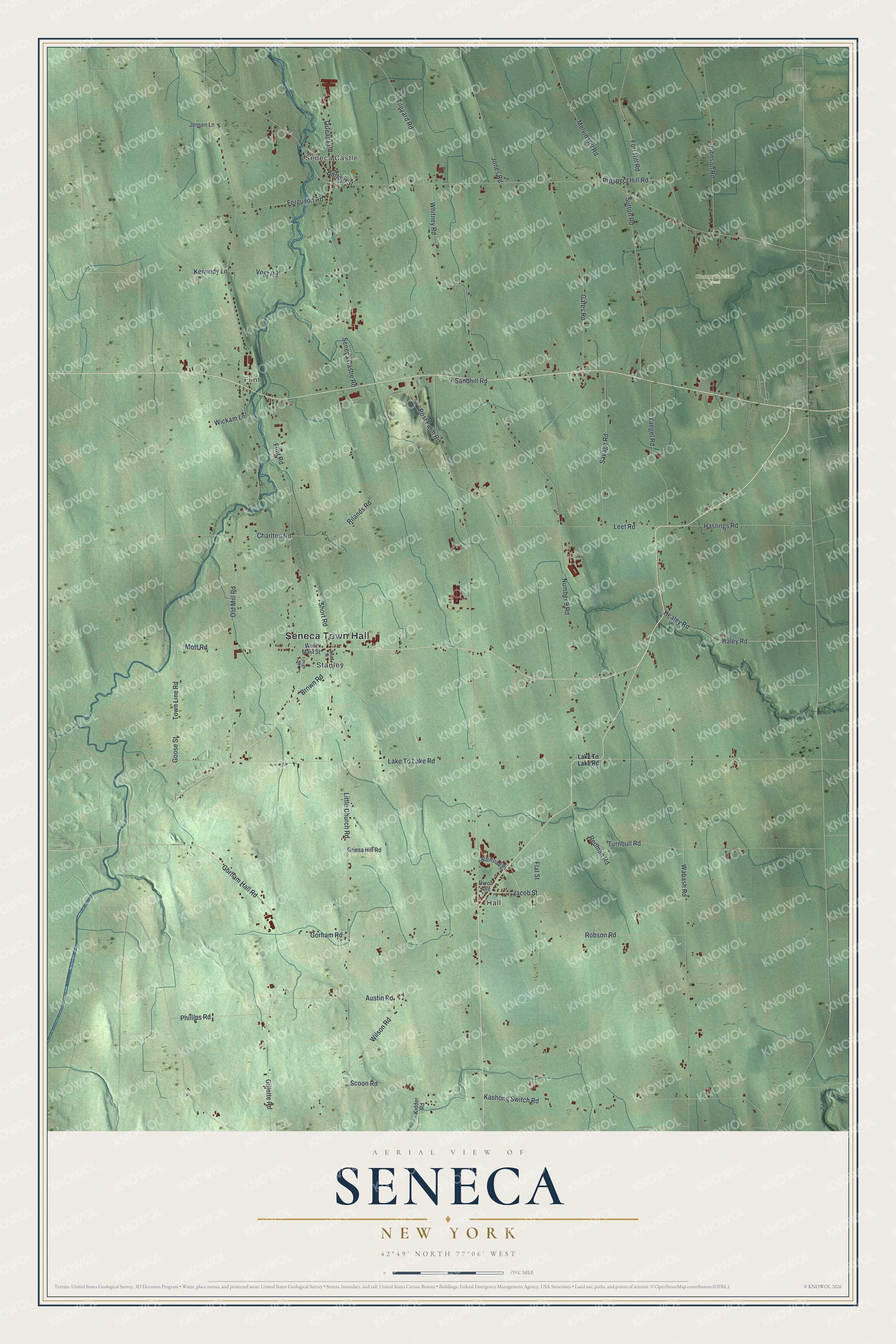 Watermarked full-map preview of Seneca, New York