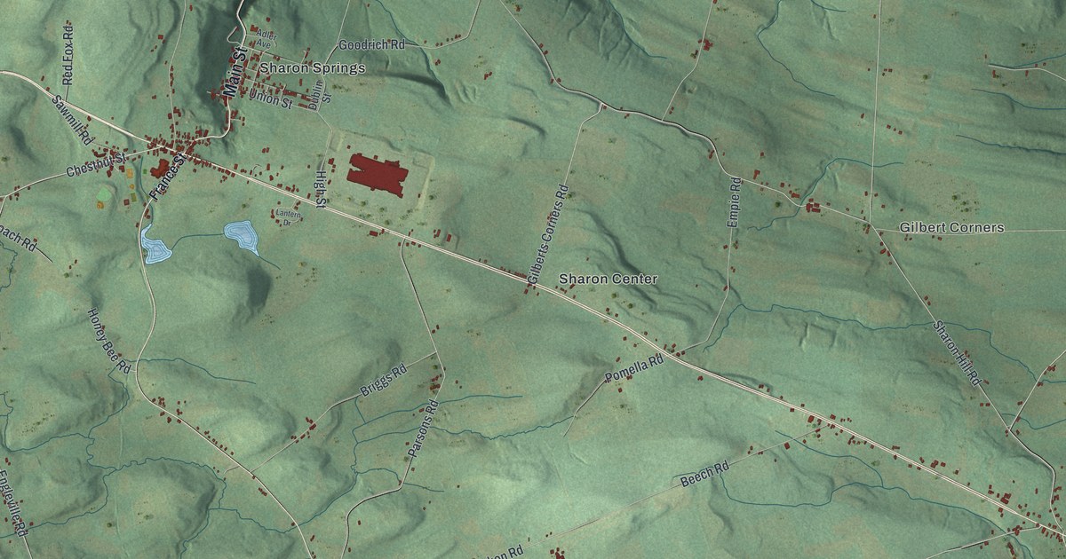 Map of Sharon, New York