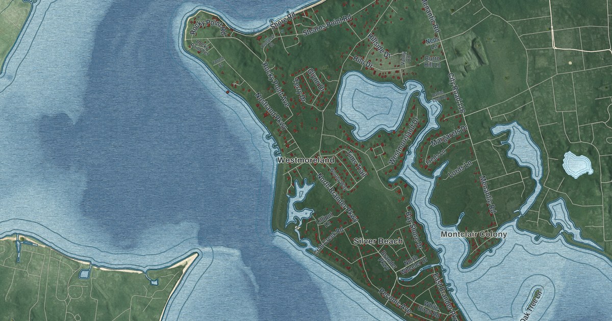 Map of Shelter Island Heights, New York
