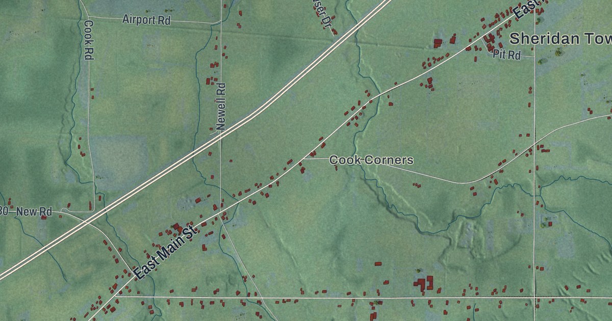 Map of Sheridan, New York