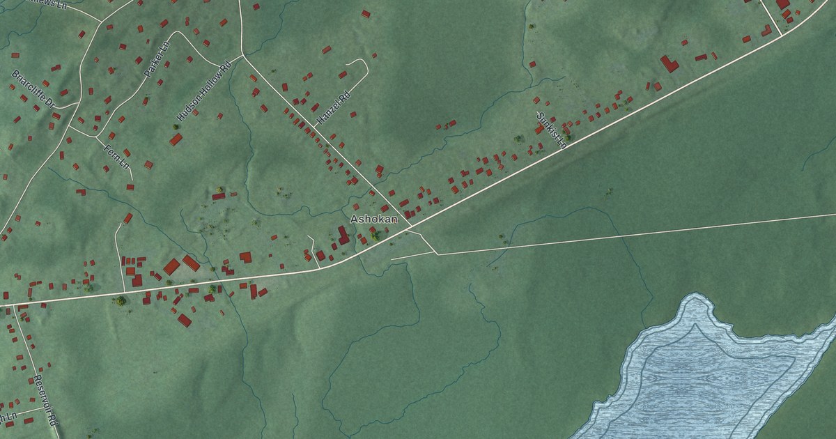 Map of Shokan, New York