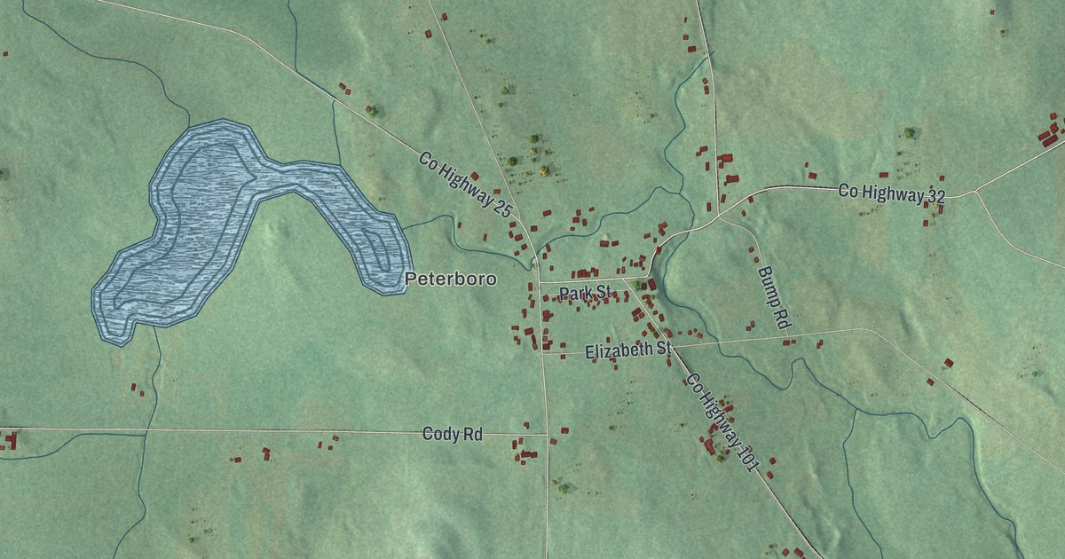 Map of Smithfield, New York