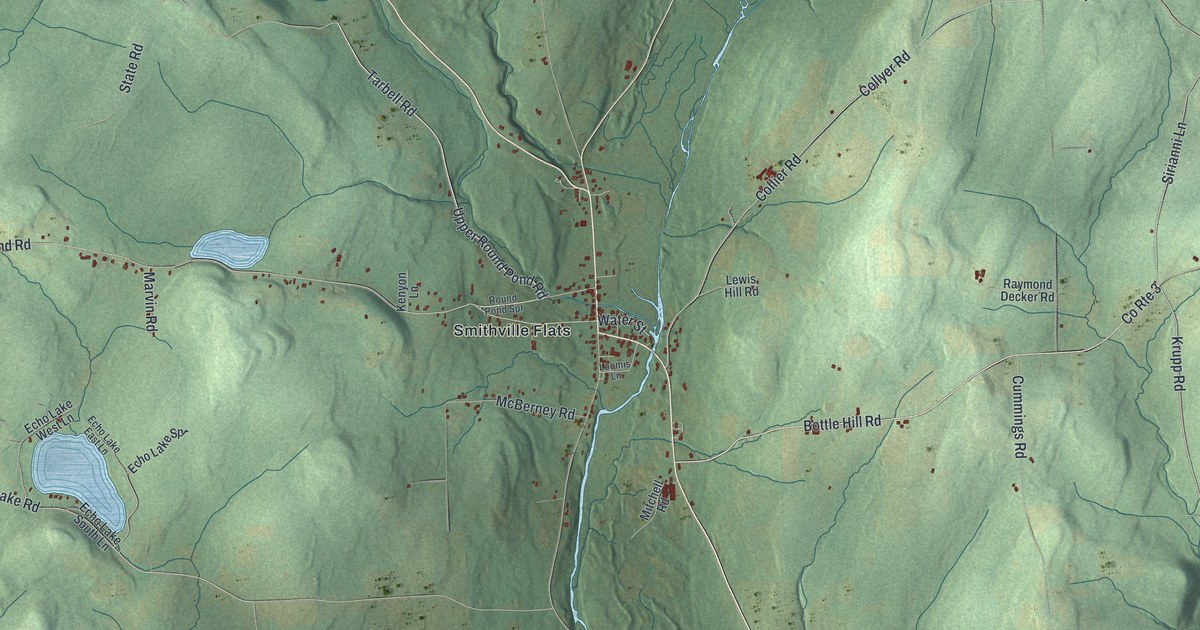Map of Smithville, New York