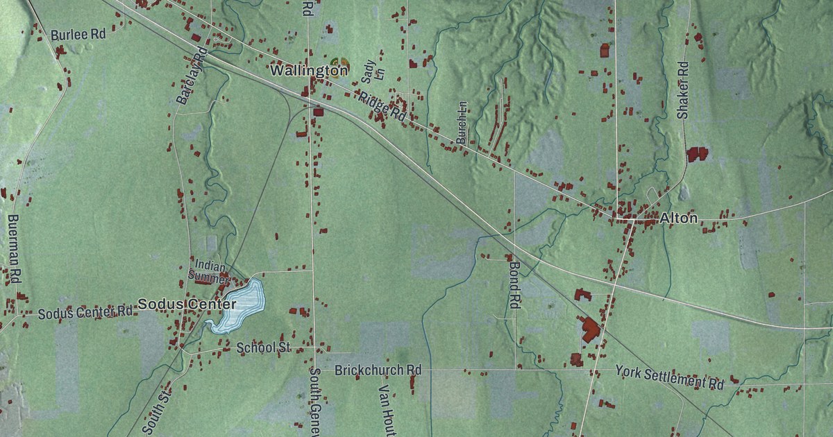 Map of Sodus, New York