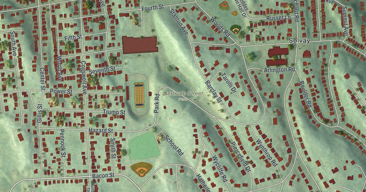 Map of Solvay, New York