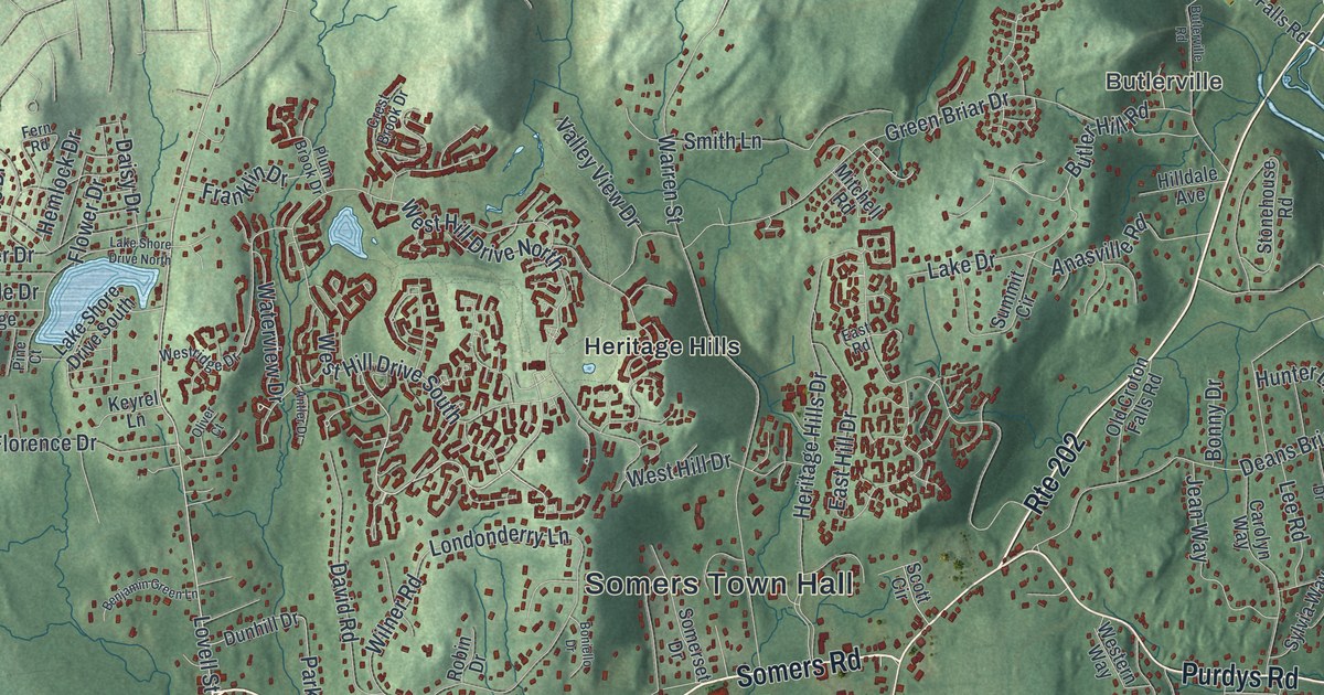 Map of Somers, New York