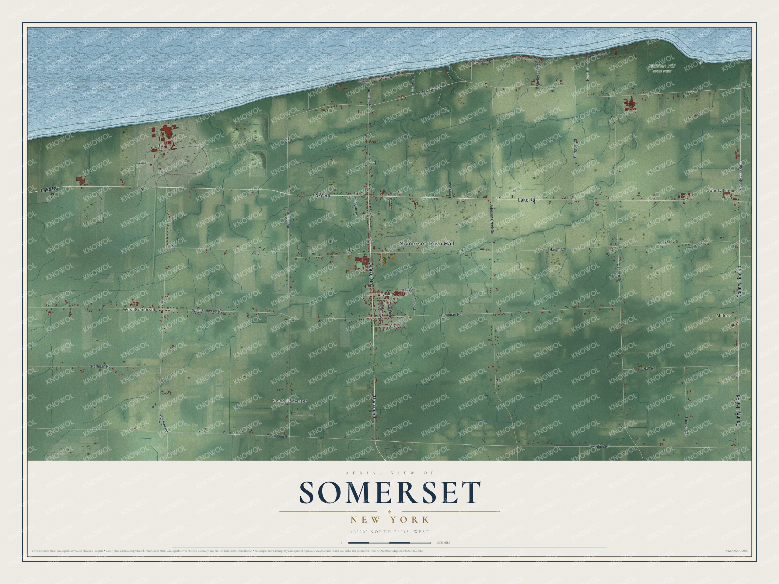 Watermarked full-map preview of Somerset, New York