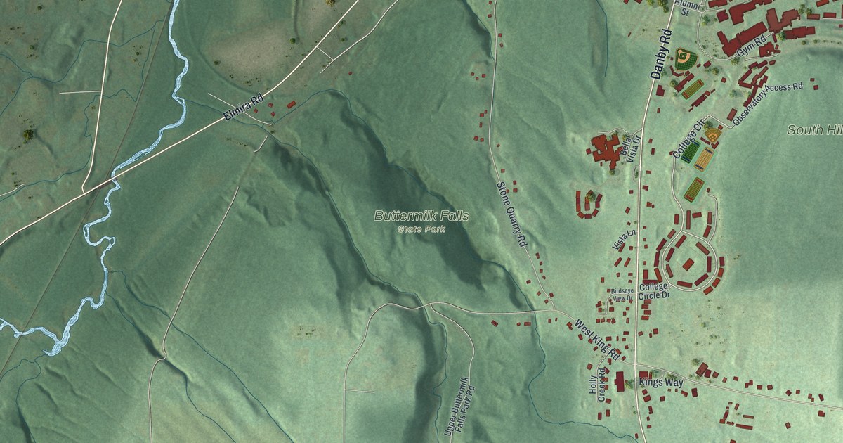 Map of South Hill, New York