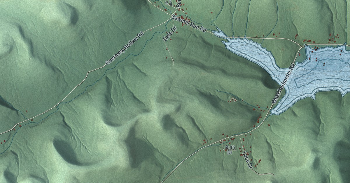 Map of South Valley, New York