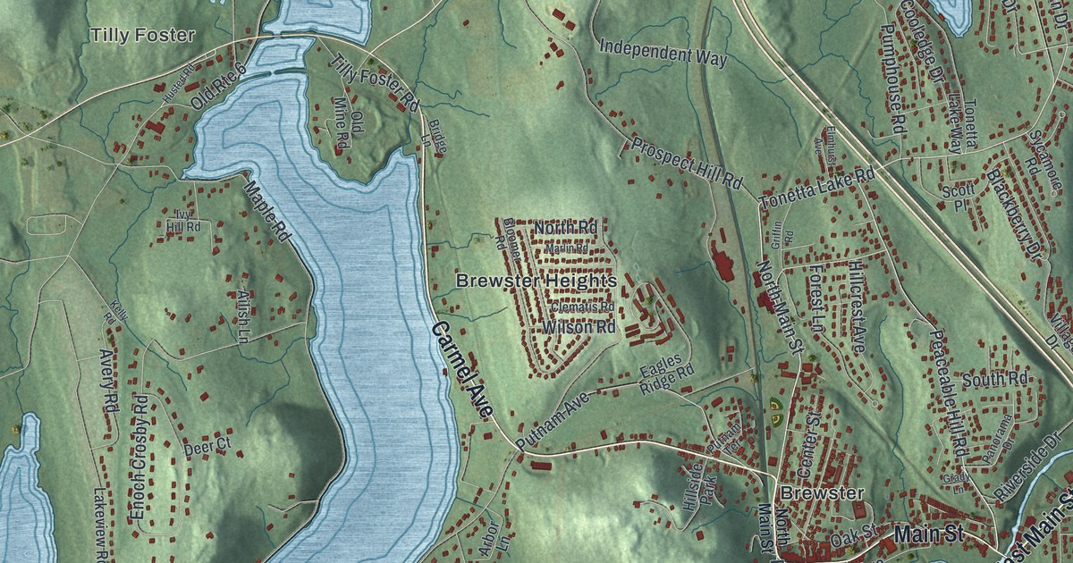 Map of Southeast, New York
