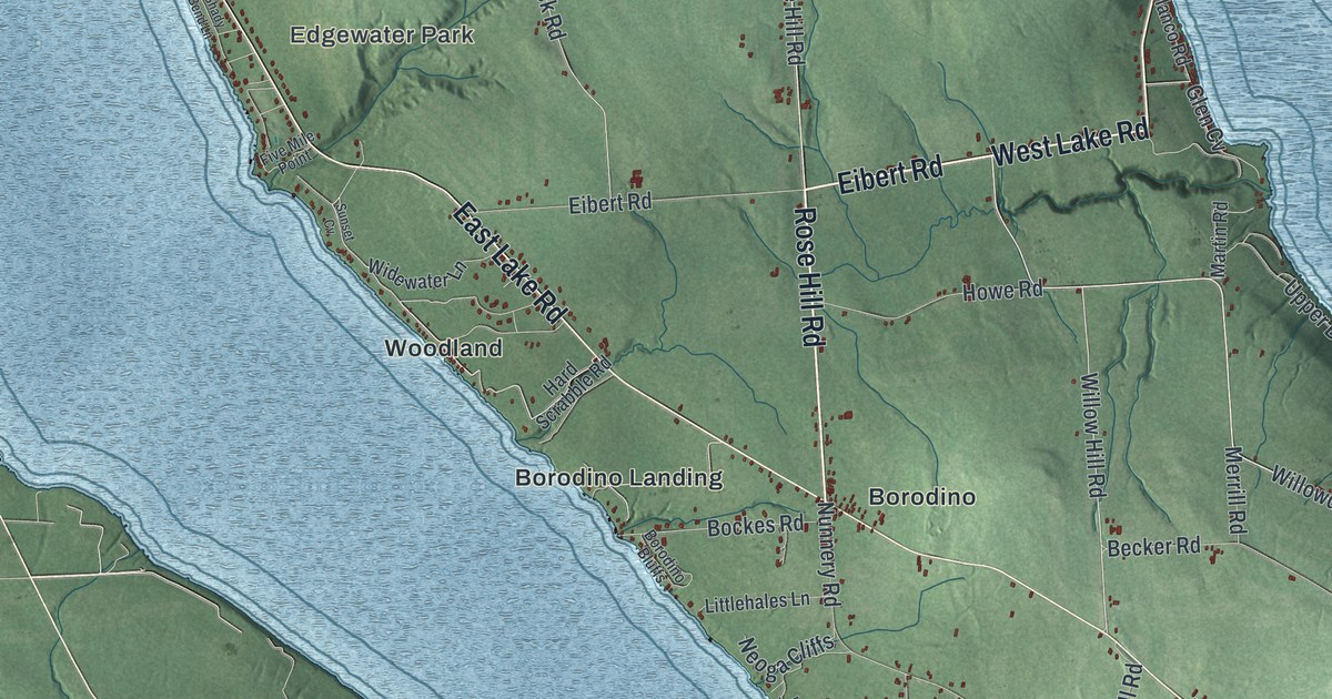 Map of Spafford, New York