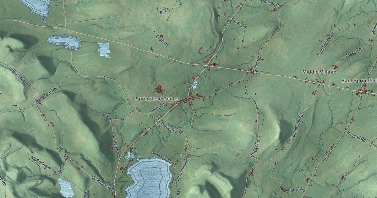 Map of Springfield, New York