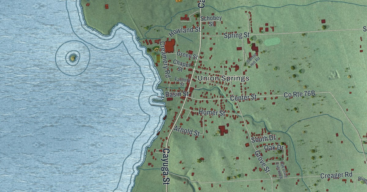 Map of Springport, New York