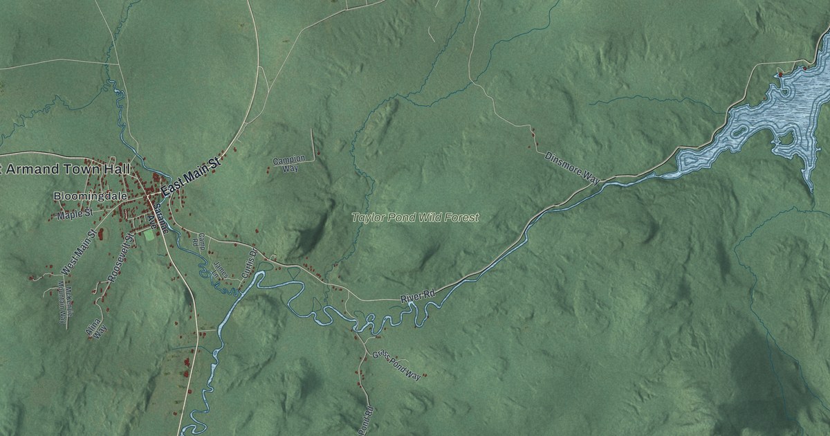 Map of St. Armand, New York