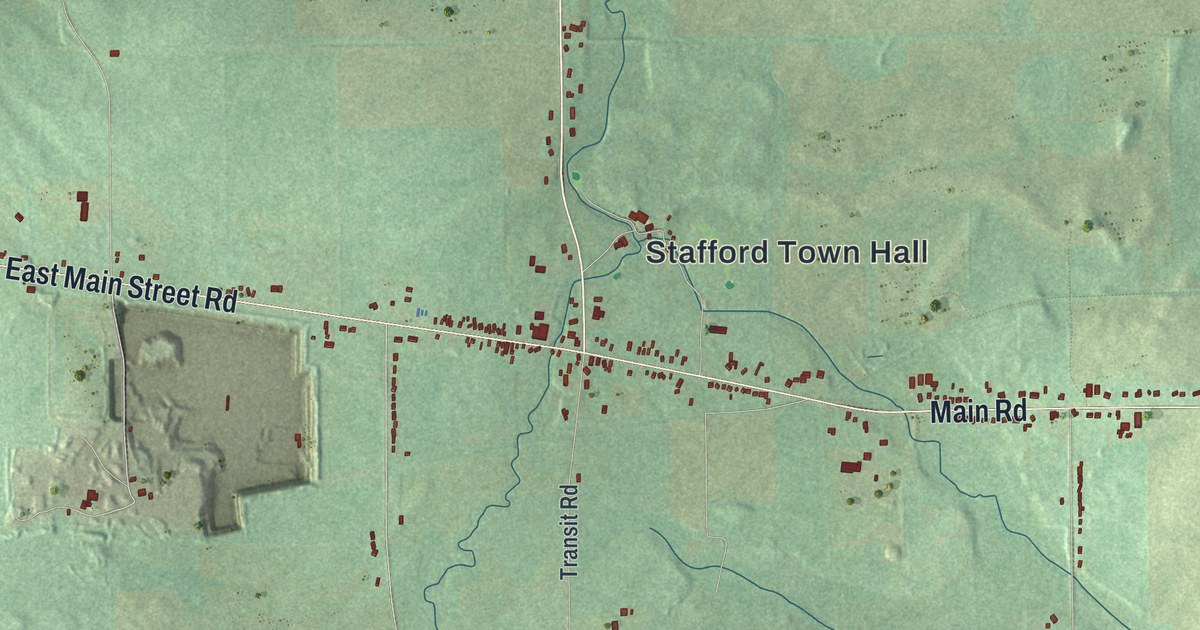 Map of Stafford, New York