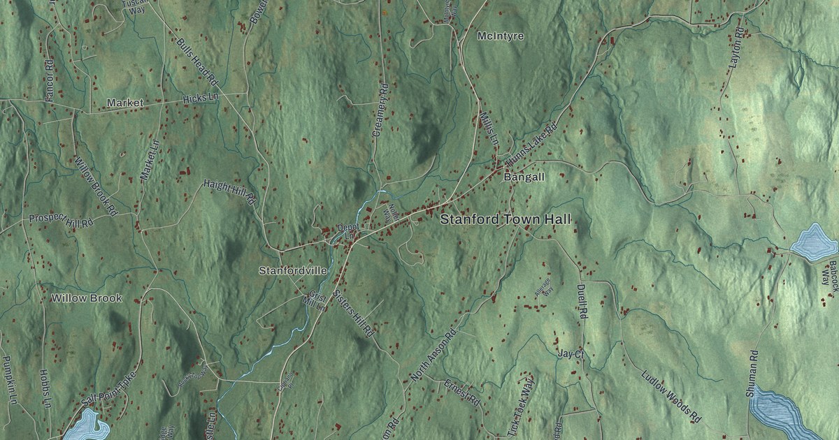 Map of Stanford, New York