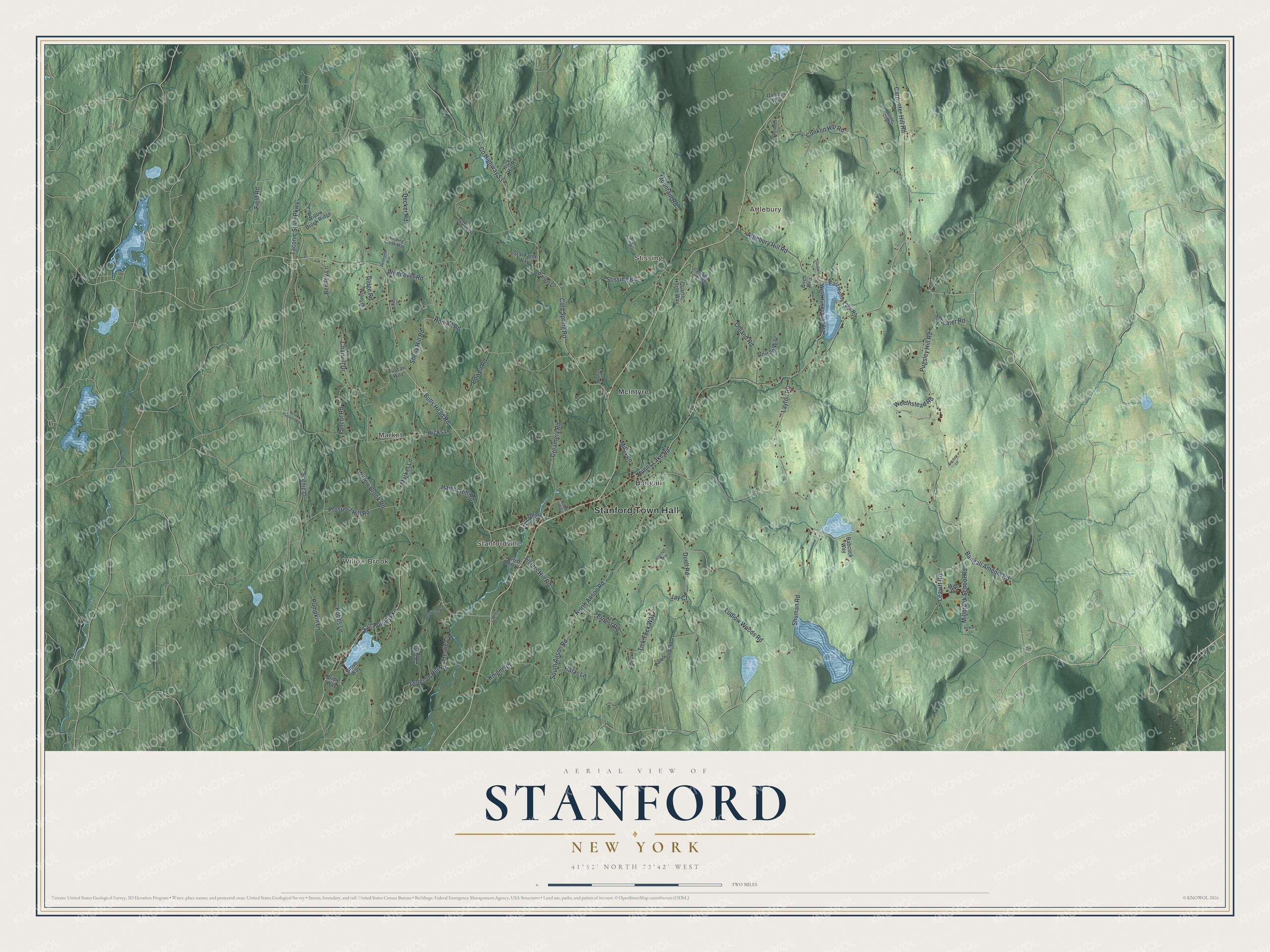 Watermarked full-map preview of Stanford, New York