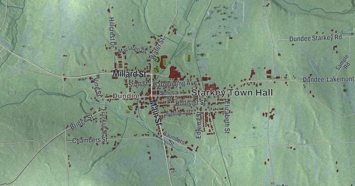 Map of Starkey, New York