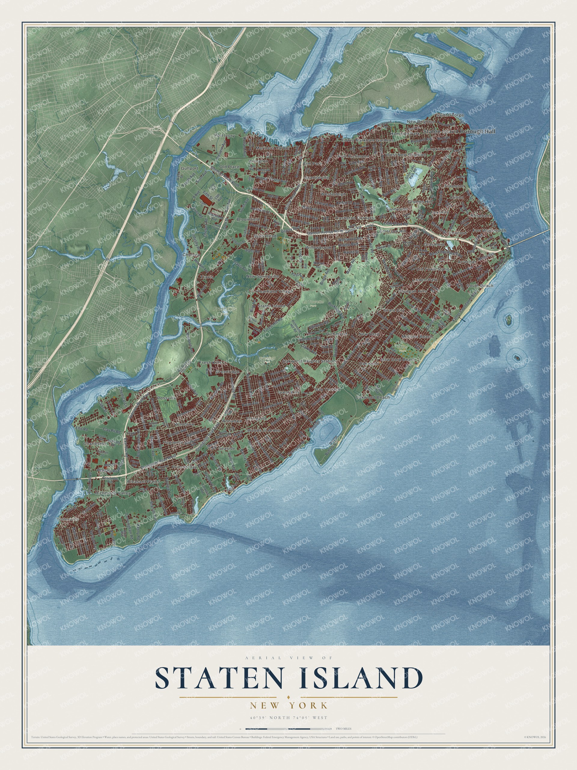 Watermarked full-map preview of Staten Island, New York