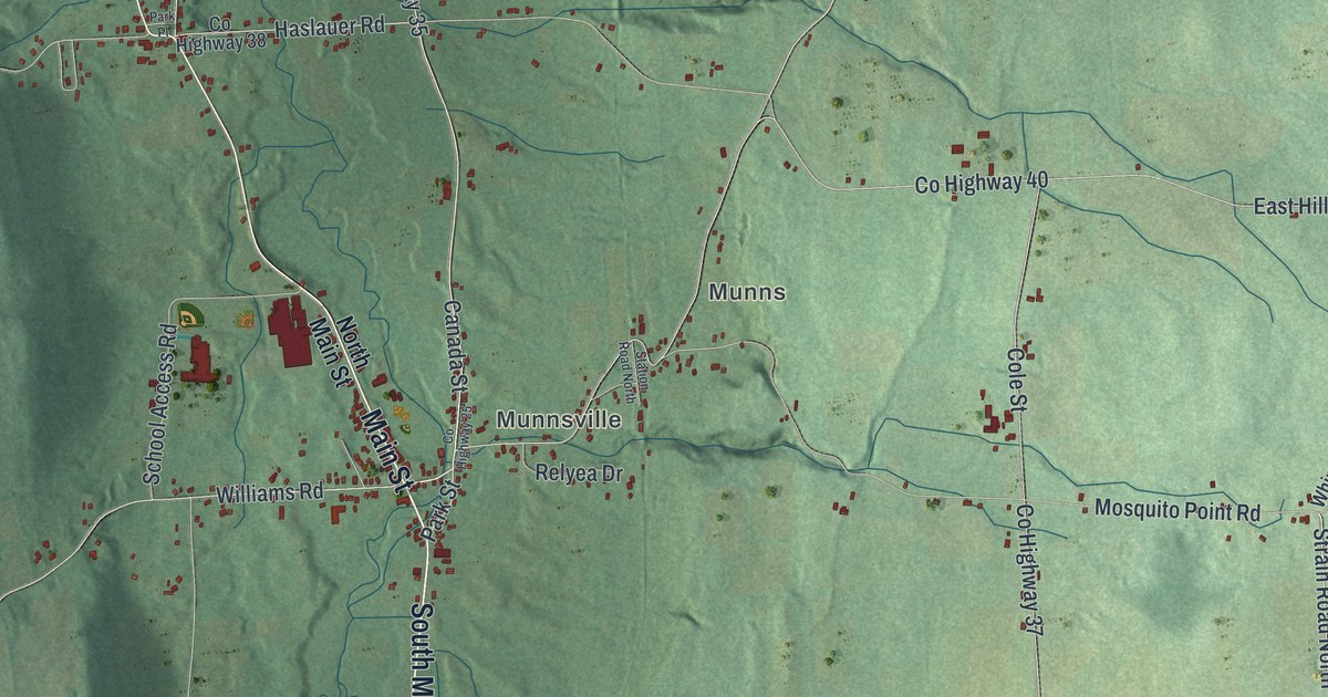 Map of Stockbridge, New York