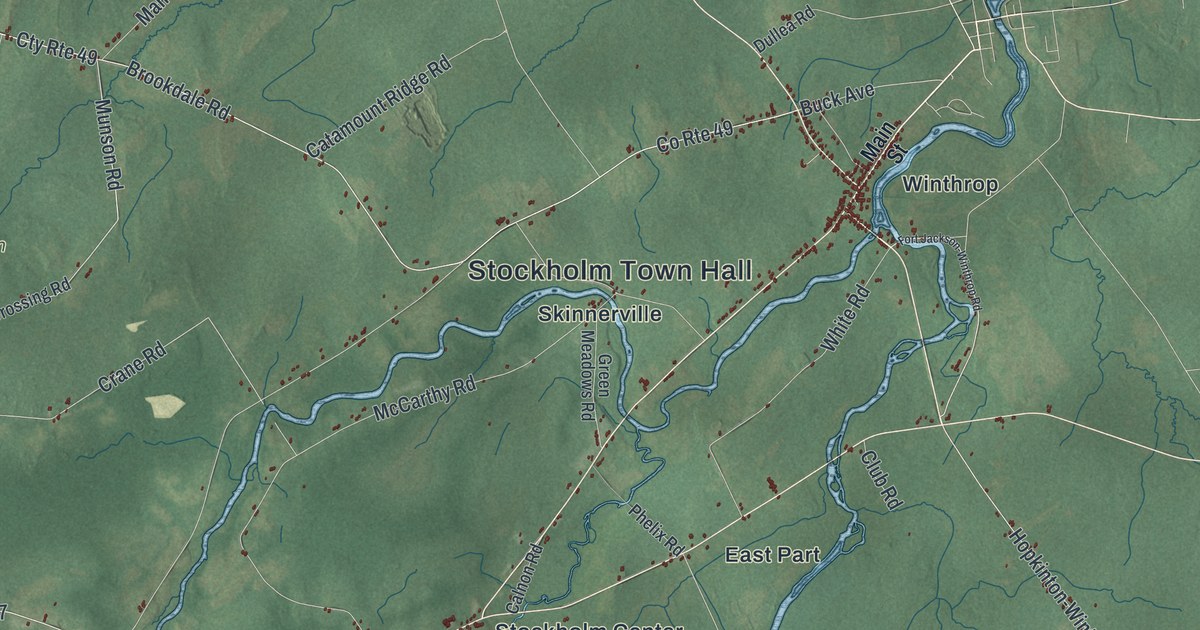 Map of Stockholm, New York