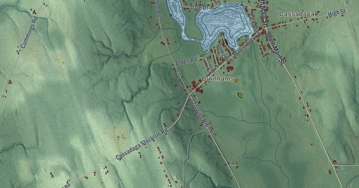 Map of Stockton, New York