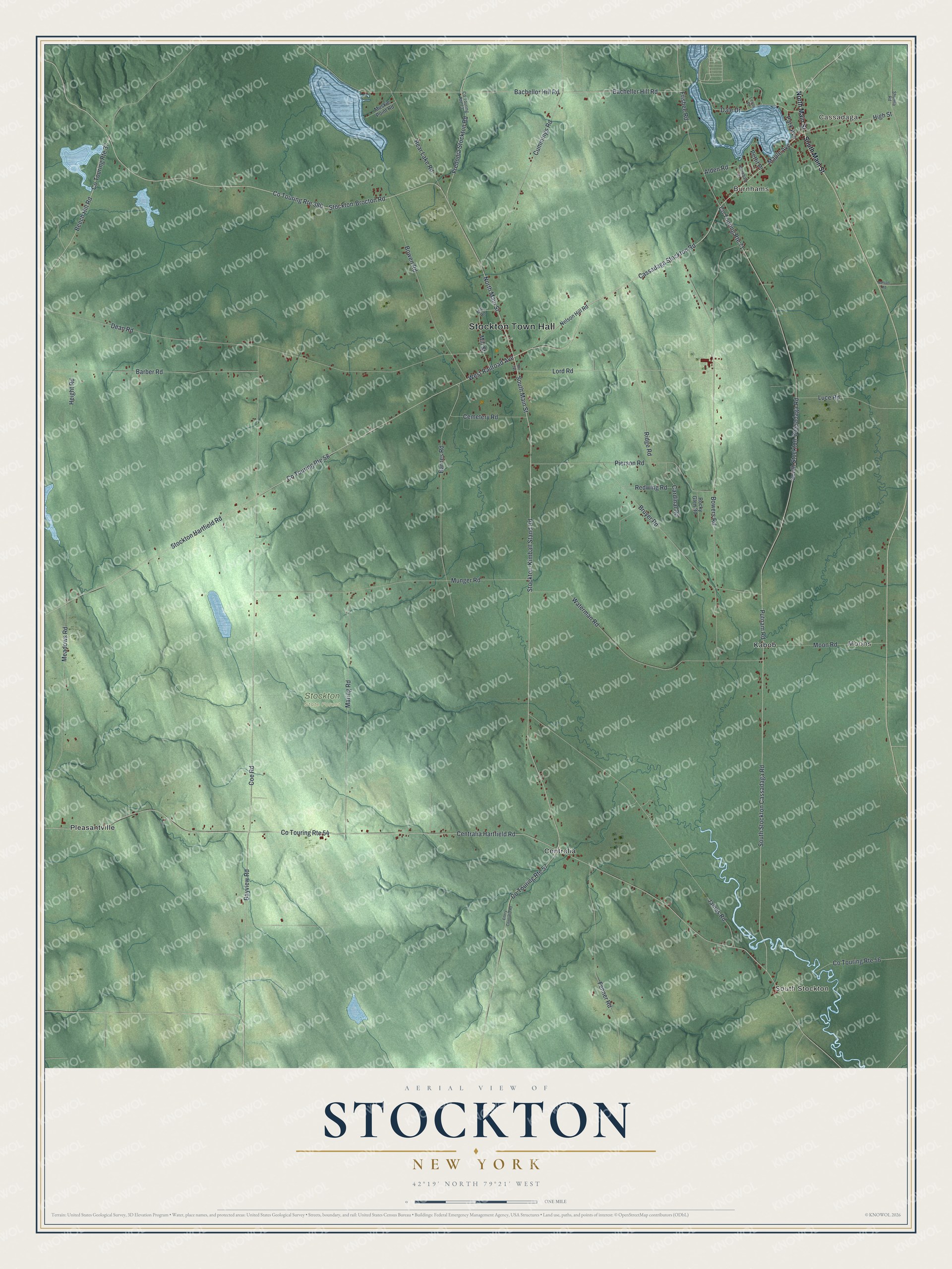Watermarked full-map preview of Stockton, New York