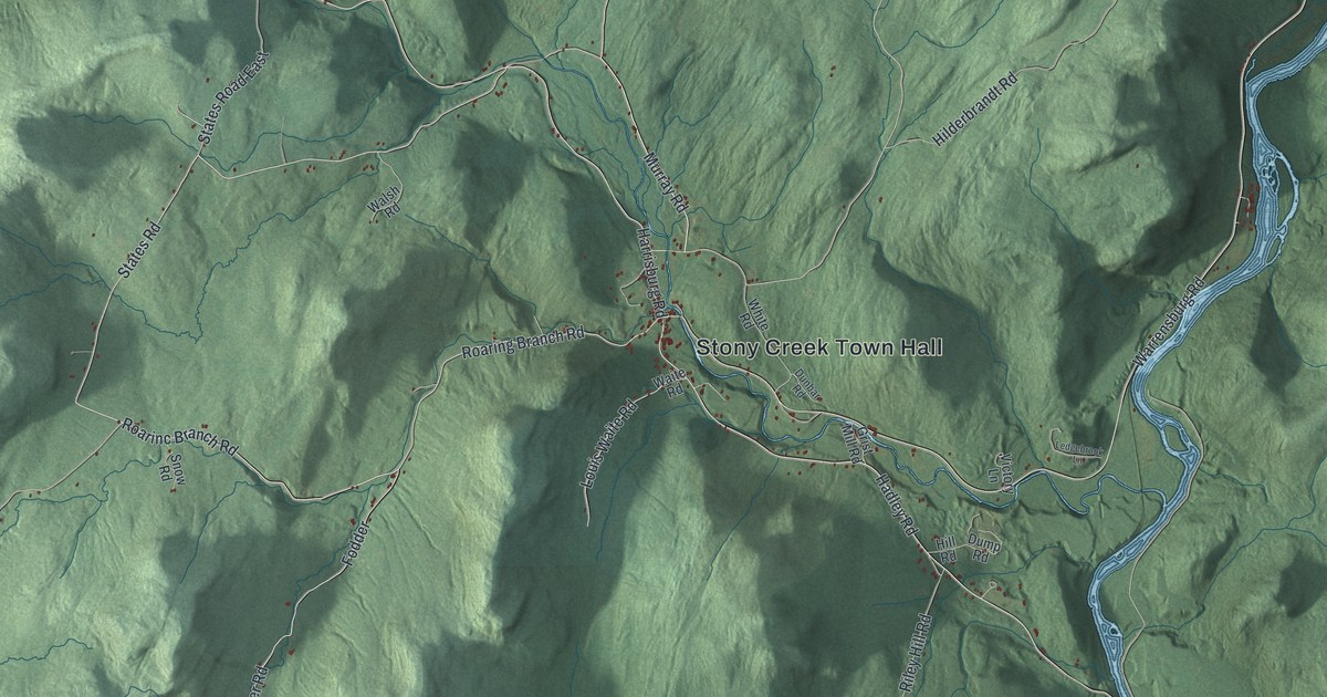 Map of Stony Creek, New York