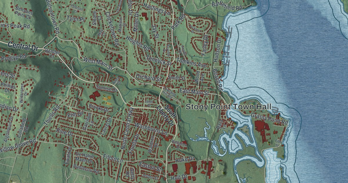 Map of Stony Point, New York