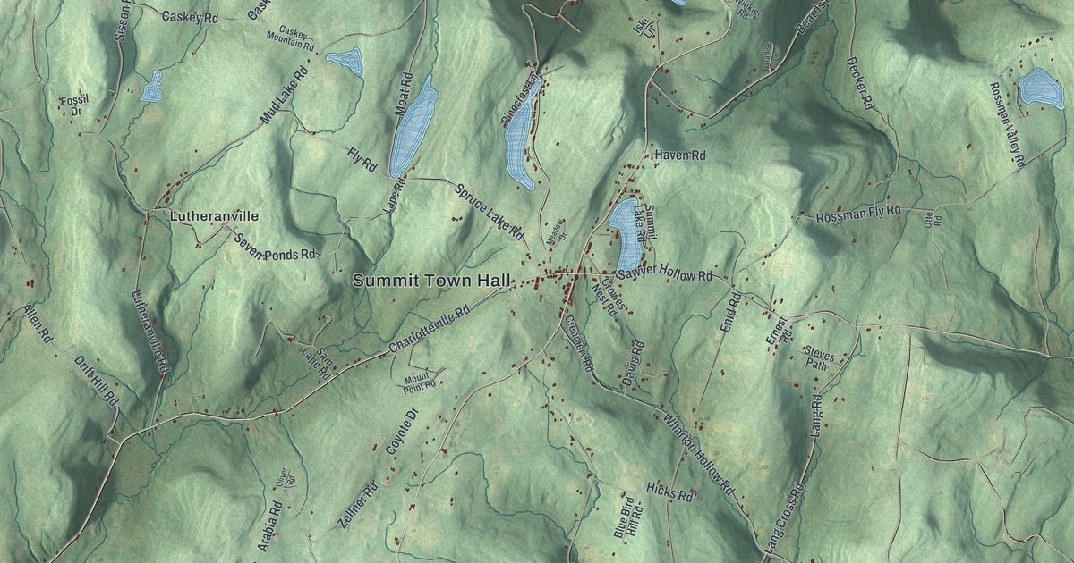 Map of Summit, New York