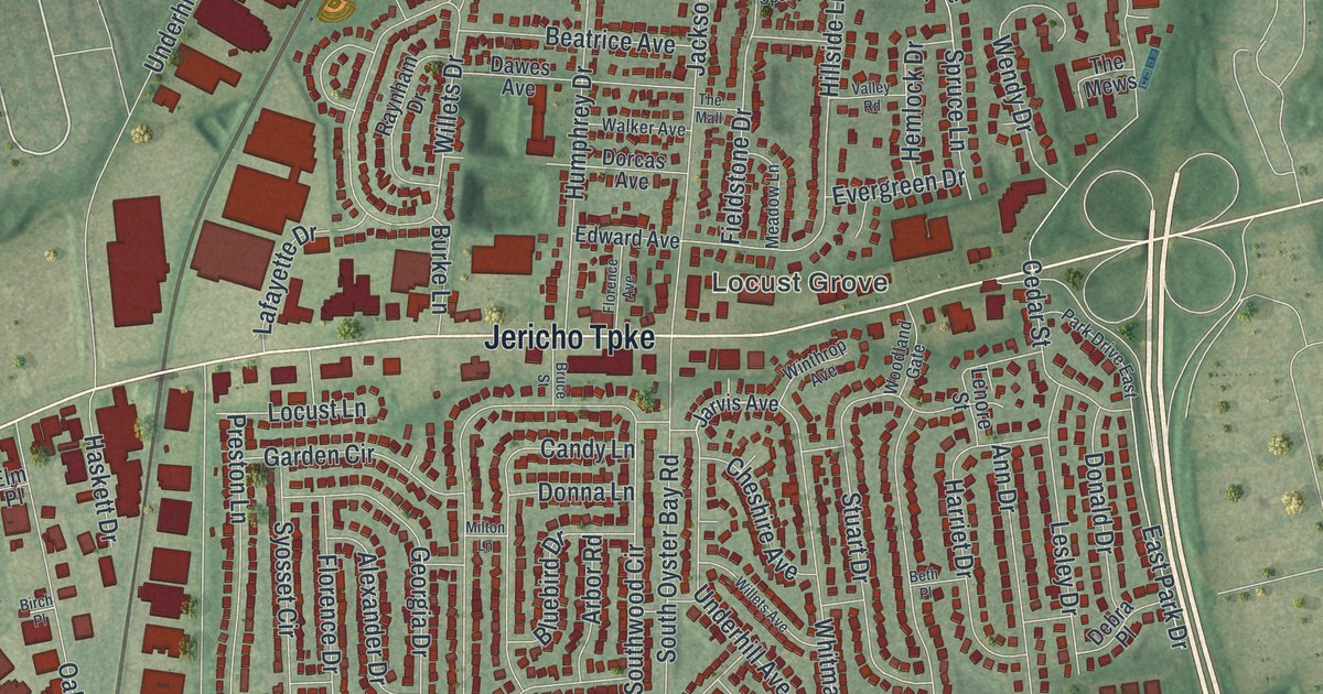Map of Syosset, New York