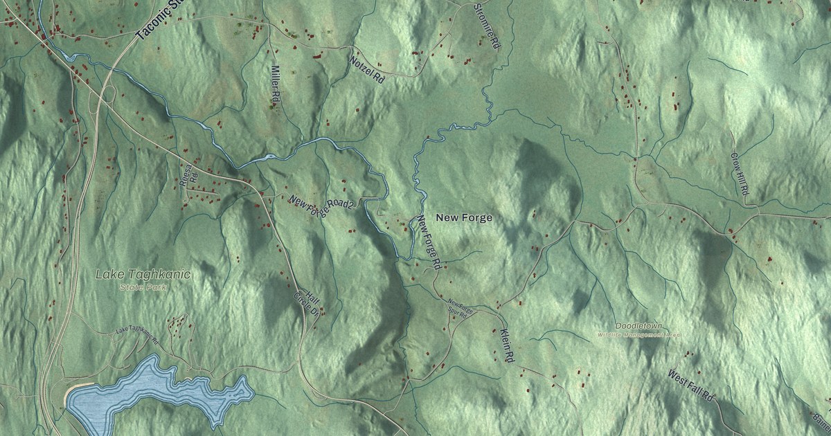 Map of Taghkanic, New York