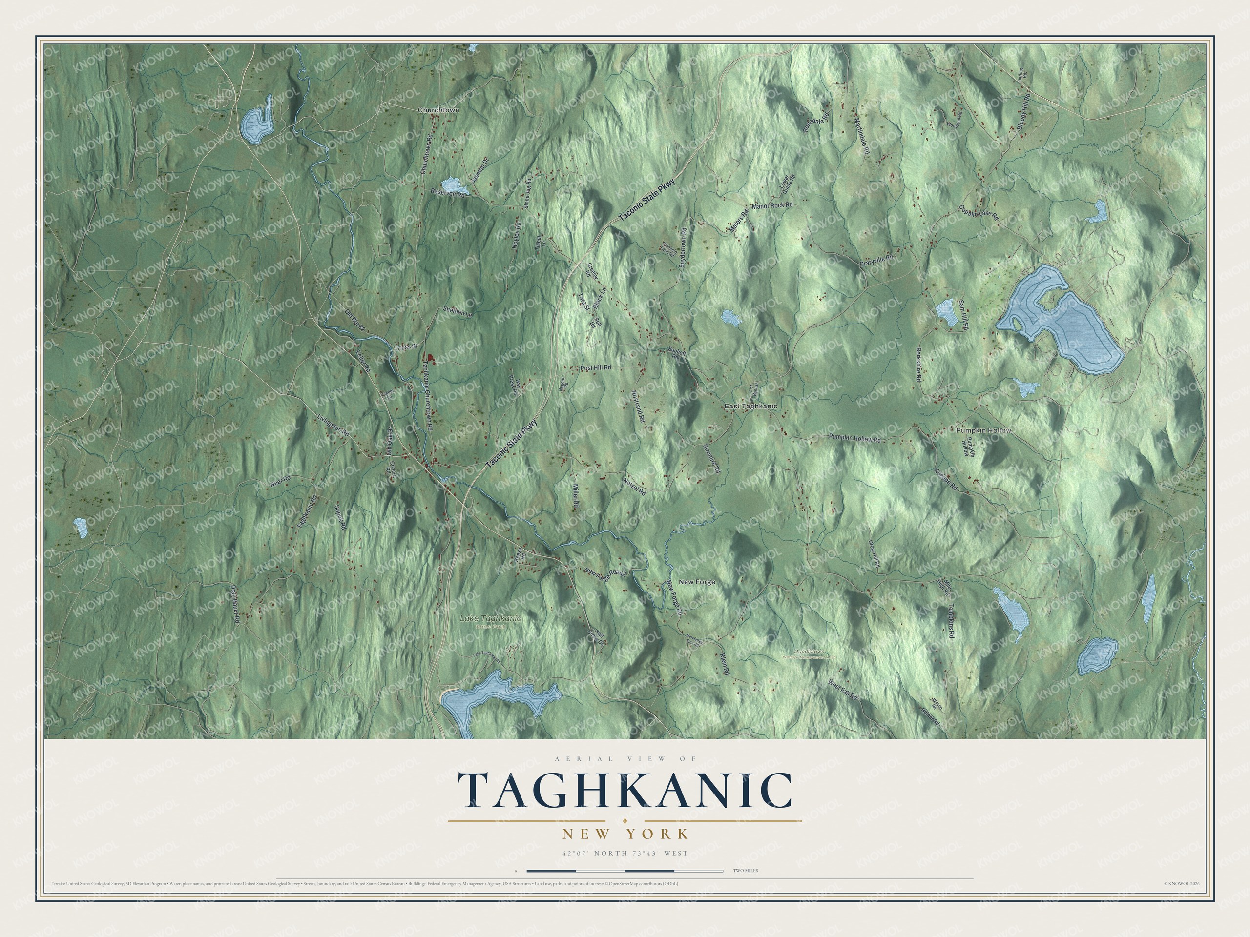 Watermarked full-map preview of Taghkanic, New York