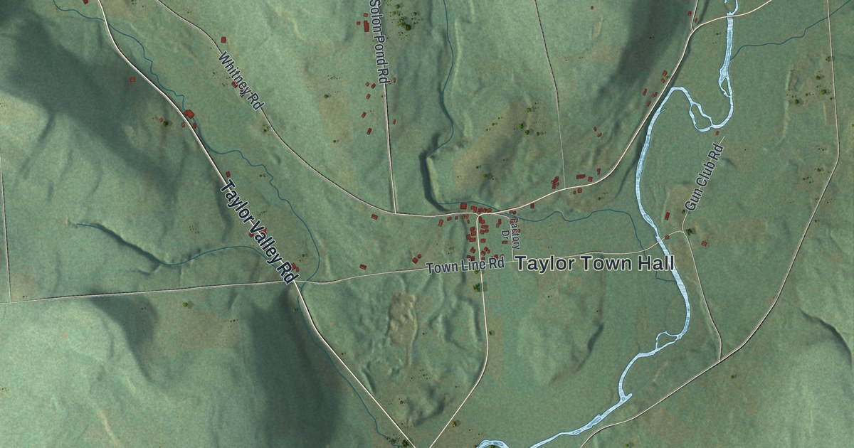 Map of Taylor, New York