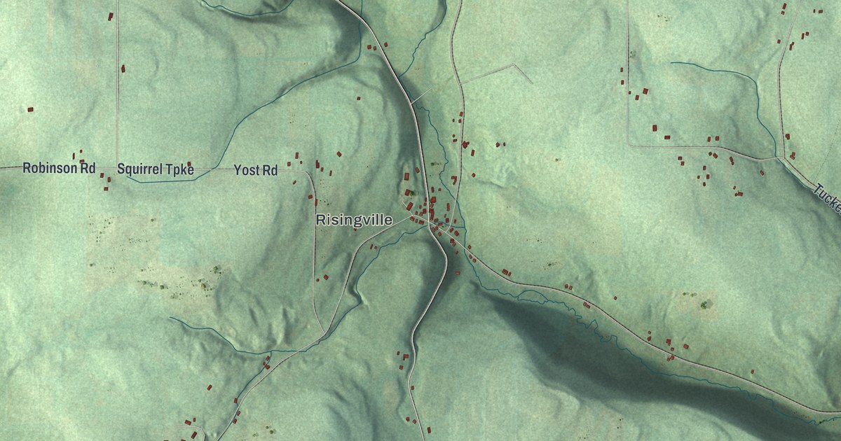 Map of Thurston, New York