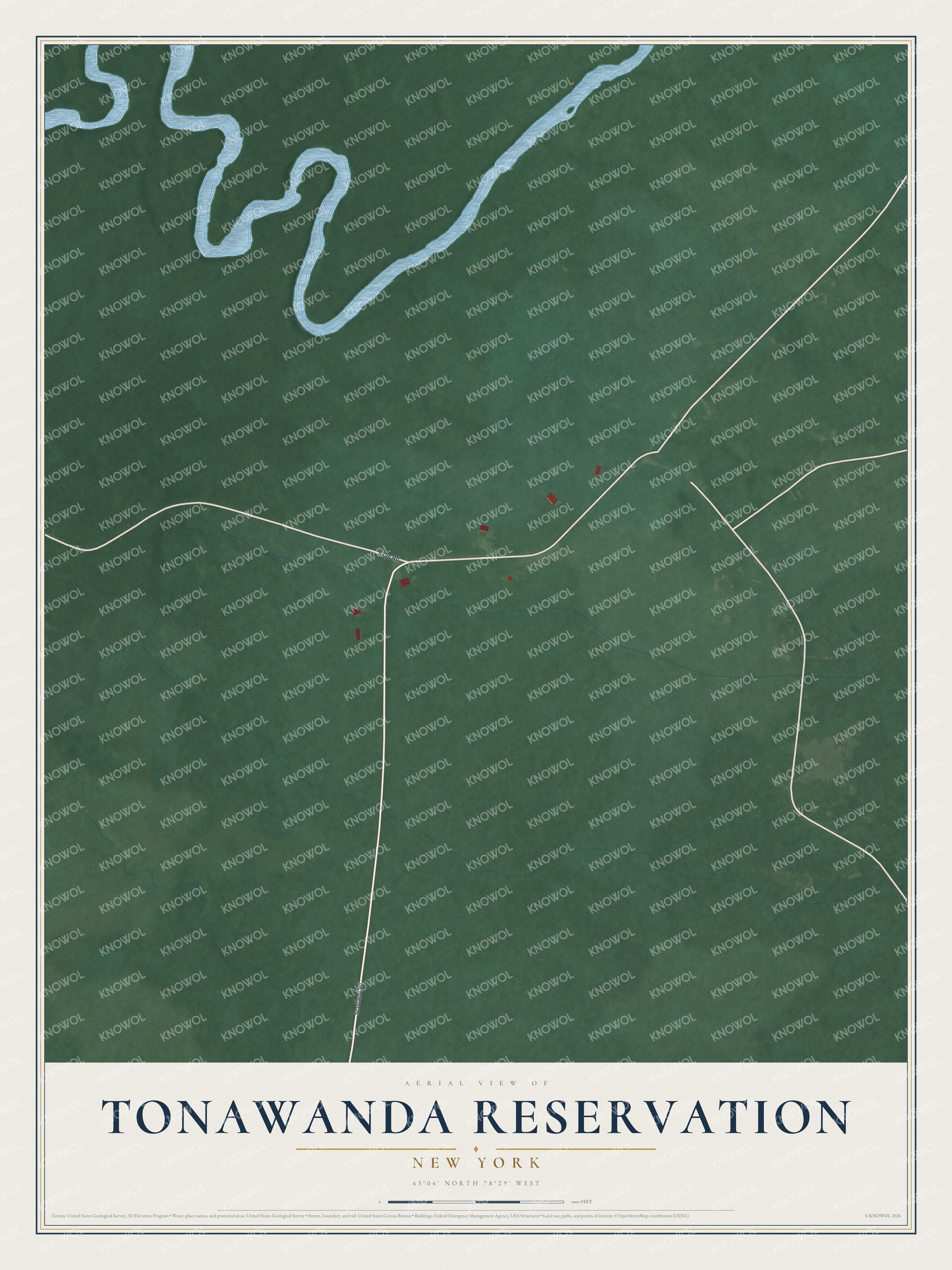 Watermarked full-map preview of Tonawanda Reservation, New York