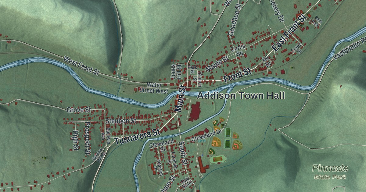 Map of the Town of Addison, New York