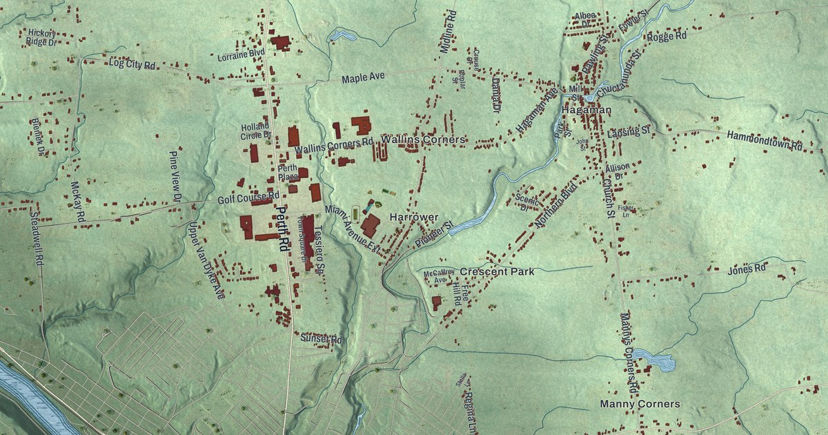 Map of the Town of Amsterdam, Montgomery County, New York