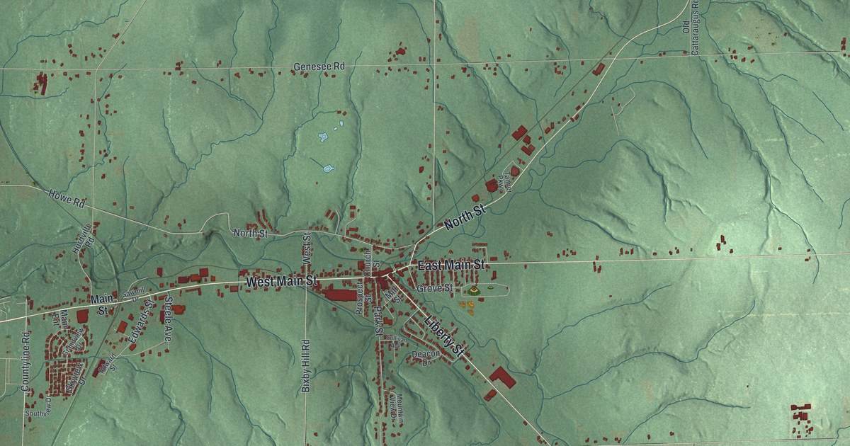 Map of the Town of Arcade, New York