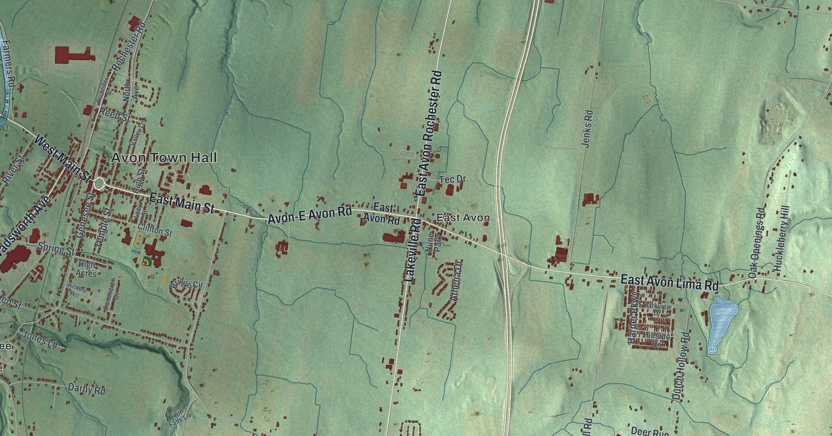 Map of the Town of Avon, New York