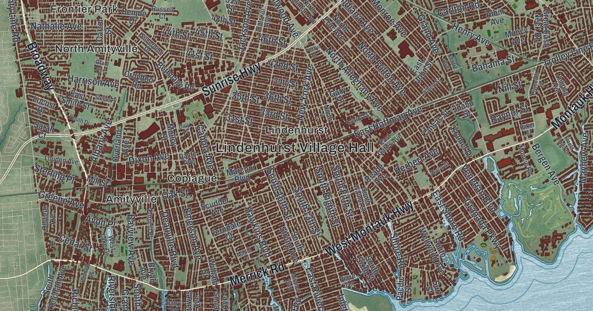 Map of the Town of Babylon, New York