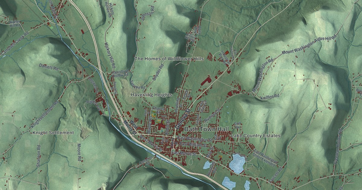 Map of the Town of Bath, New York