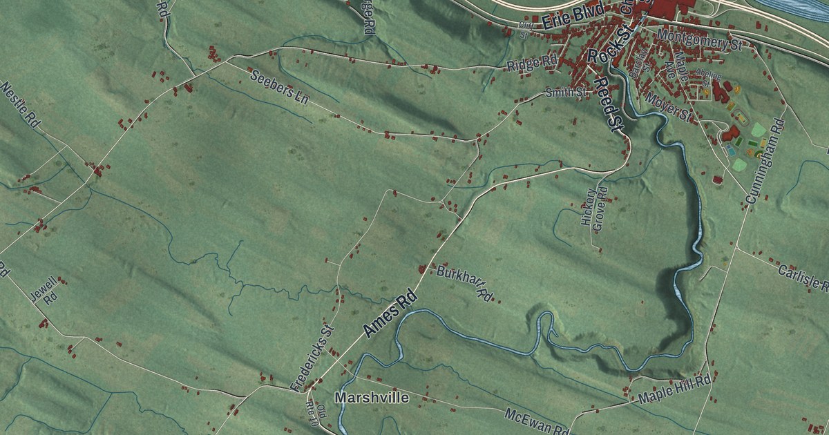 Map of the Town of Canajoharie, New York