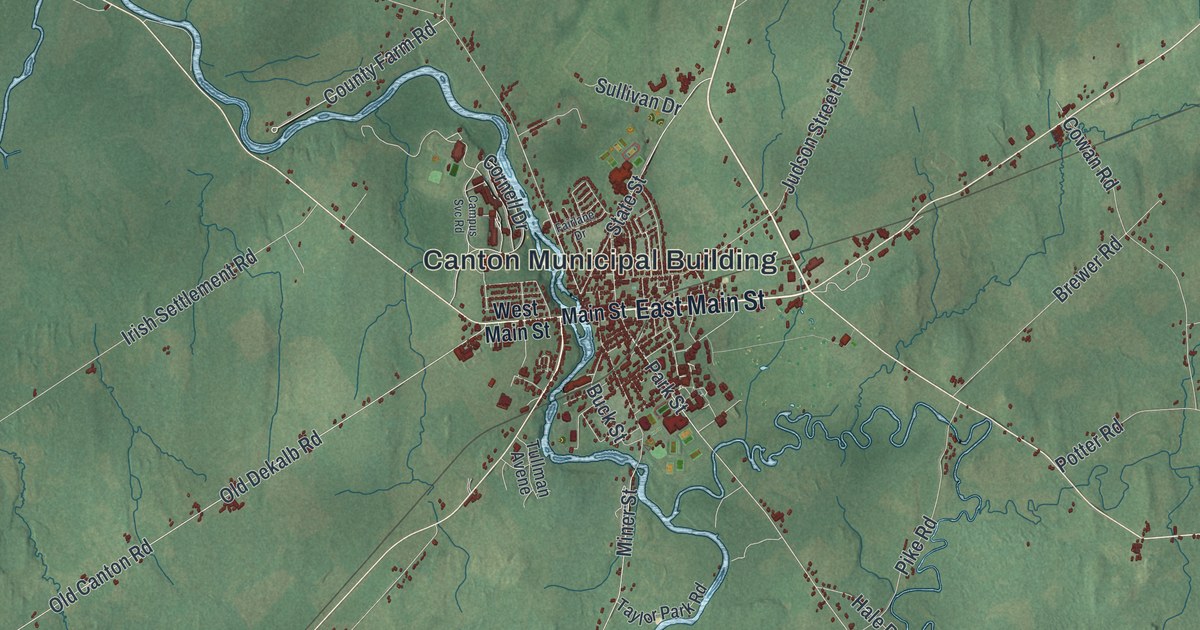 Map of the Town of Canton, New York