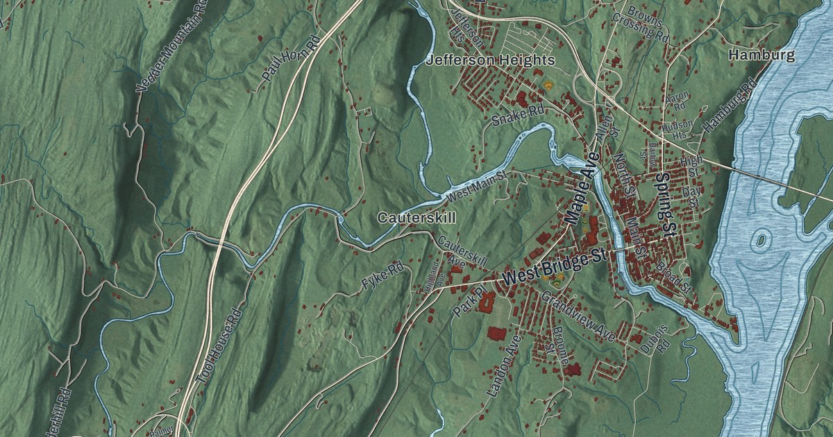 Map of the Town of Catskill, New York